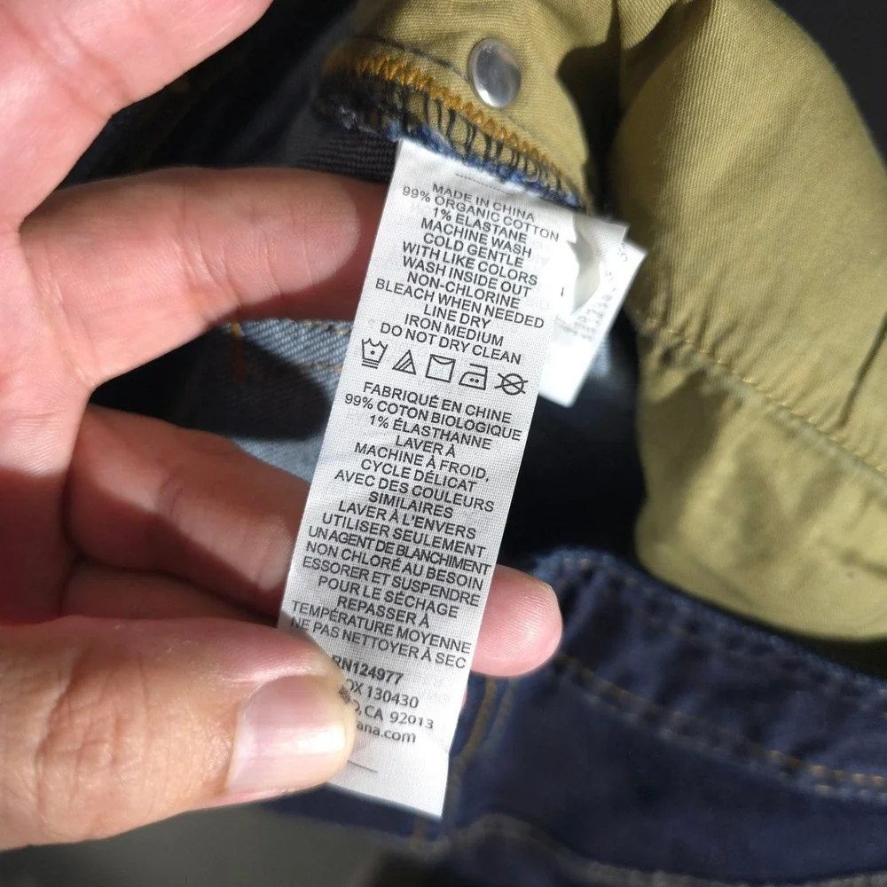 Prana Denim Jeans Mens 34x30 Dark Wash Straight Leg Outdoor Active 5-Pocket Pant